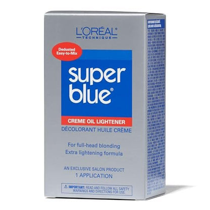 L'Oreal Technique Super Blue Lightener Kit - Hair Bleach for Removing Natural or Artificial Pigments, Easy and Smooth Application Avelisse