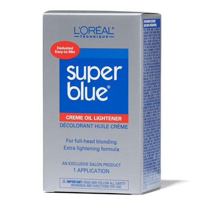L'Oreal Technique Super Blue Lightener Kit - Hair Bleach for Removing Natural or Artificial Pigments, Easy and Smooth Application Avelisse