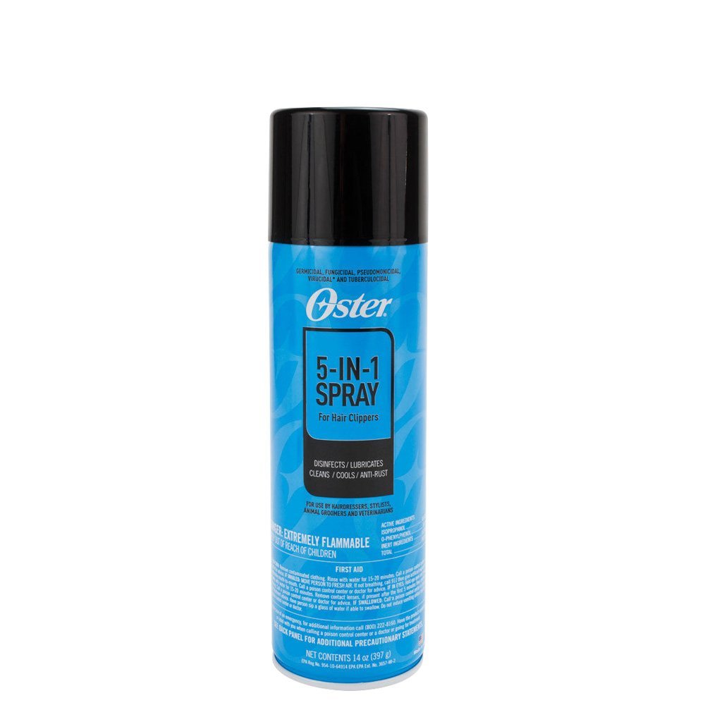 Oster 5-in-1 Clipper Blade Care Spray – 4 oz Lubricant and Cleaner for Trimmer Blades Avelisse