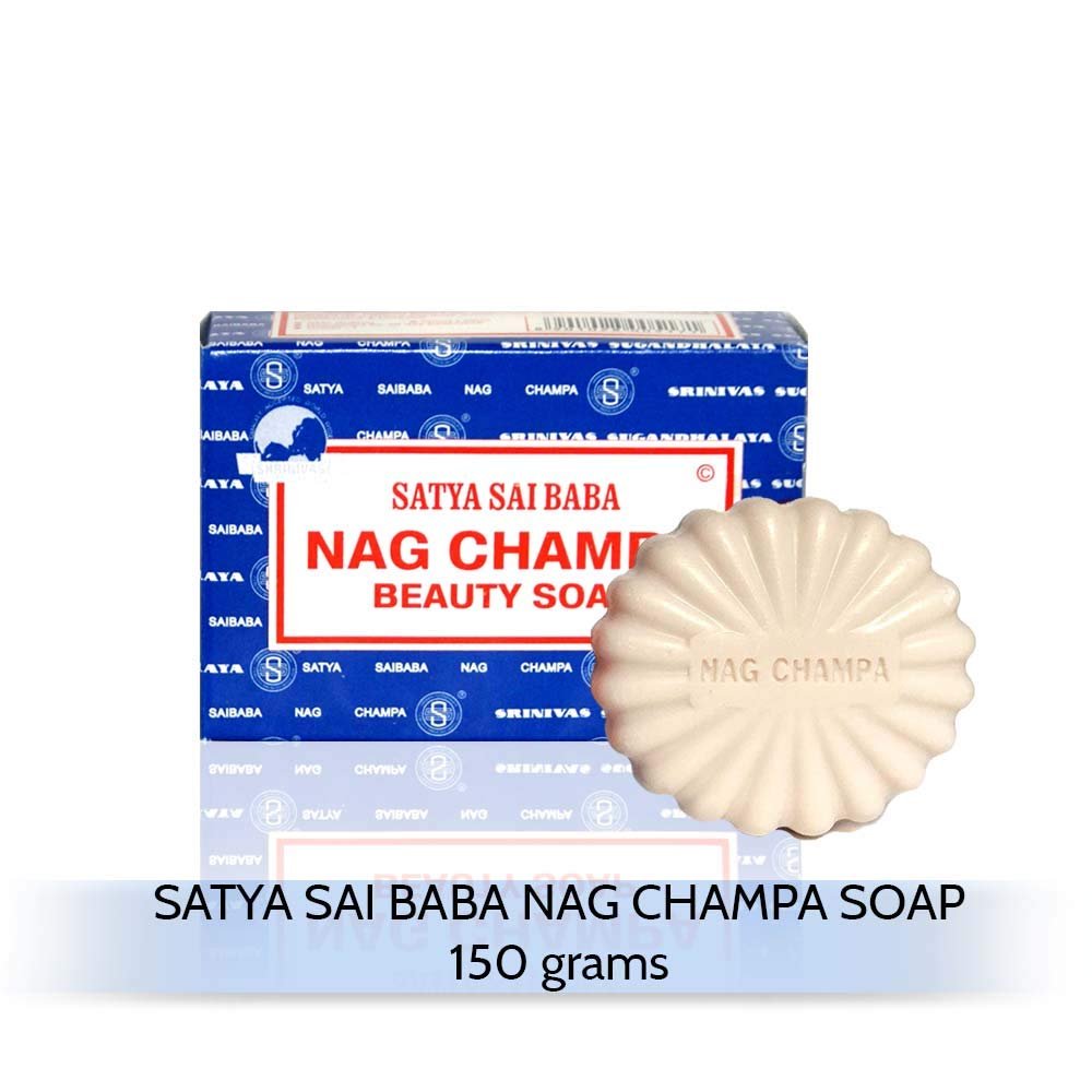 Satya Nag Champa Sai Baba Natural Soap, 150g (5 oz) - Pack of 4 Avelisse