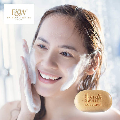 FAIR & WHITE Exclusive Exfoliating Soap - Skin Brightening Bar with Vitamin C and Shea Butter, 7 oz Avelisse