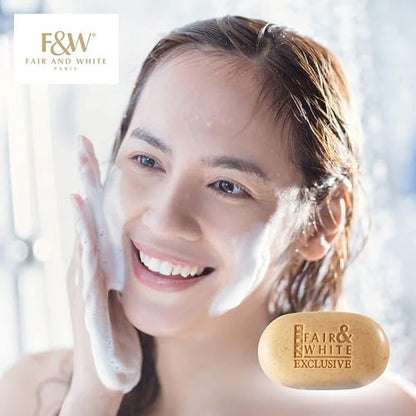 FAIR & WHITE Exclusive Exfoliating Soap - Skin Brightening Bar with Vitamin C and Shea Butter, 7 oz Avelisse