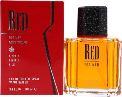 Giorgio Beverly Hills Men's Red Eau de Toilette Spray, 3.4 fl oz - Classic Fragrance Avelisse