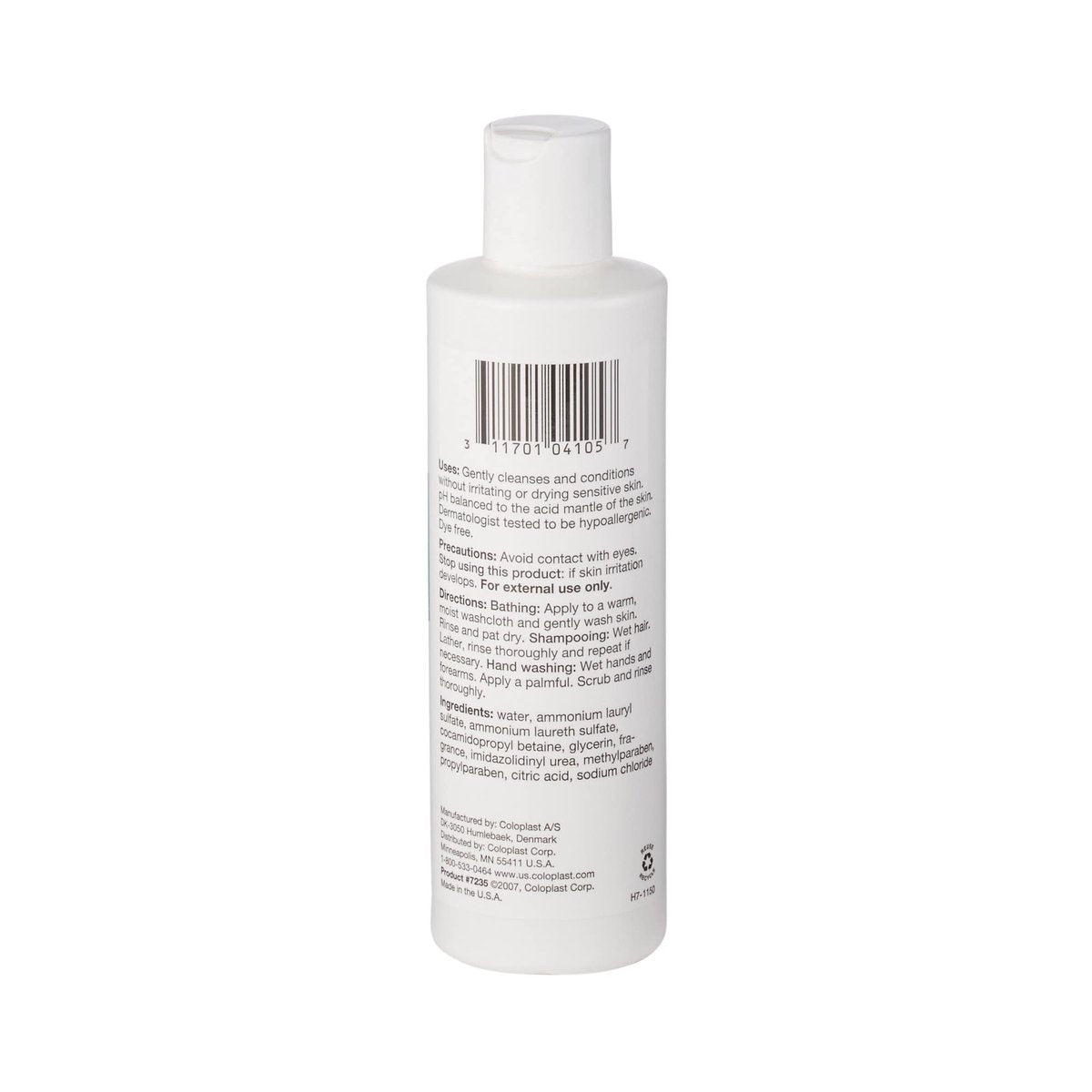 Coloplast Gentle Rain Extra Mild Shampoo & Skin Cleanser, 8 oz – pH-Balanced, Fragrance-Free - görsel 3