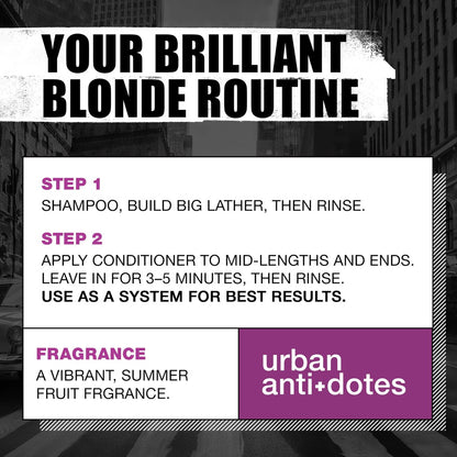 Bed Head by TIGI Dumb Blonde Restoring Shampoo and Conditioner Duo for Damaged Blonde Hair, 25.36 fl oz Avelisse
