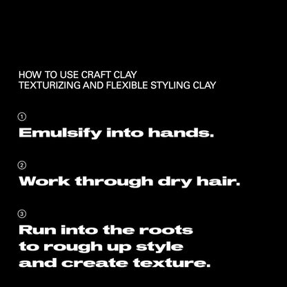Sebastian Professional Styling Craft Clay - Remoldable Texturizing Hair Styling Clay for Natural Hold, 1.7 oz Avelisse