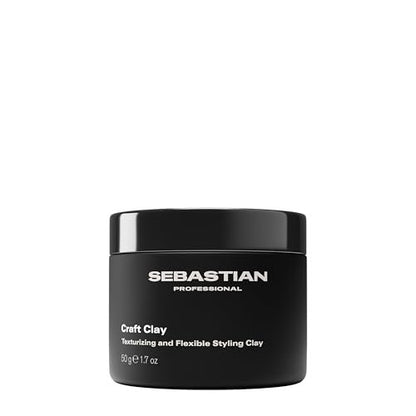 Sebastian Professional Styling Craft Clay - Remoldable Texturizing Hair Styling Clay for Natural Hold, 1.7 oz Avelisse