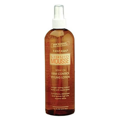 Fantasia Liquid Mousse Spray – 16 oz Professional Hair Styling Foam for Volume and Hold Avelisse