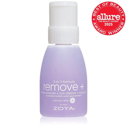 ZOYA Remove Plus 3-in-1 Formula Liquid Polish Remover, Nail Cleaner & Nail Prep - 8 Fl Oz