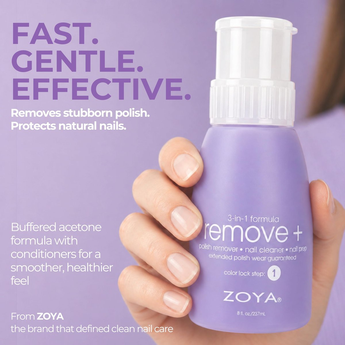 ZOYA Remove Plus 3-in-1 Formula Liquid Polish Remover, Nail Cleaner & Nail Prep - 8 Fl Oz - görsel 15