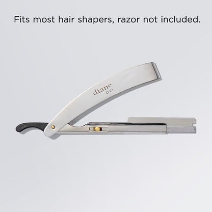 Diane Hair Shaper Razor Blades, Polymer Coated Stainless Steel, 60-Pack – Precise Shaping & Trimming Refills Avelisse