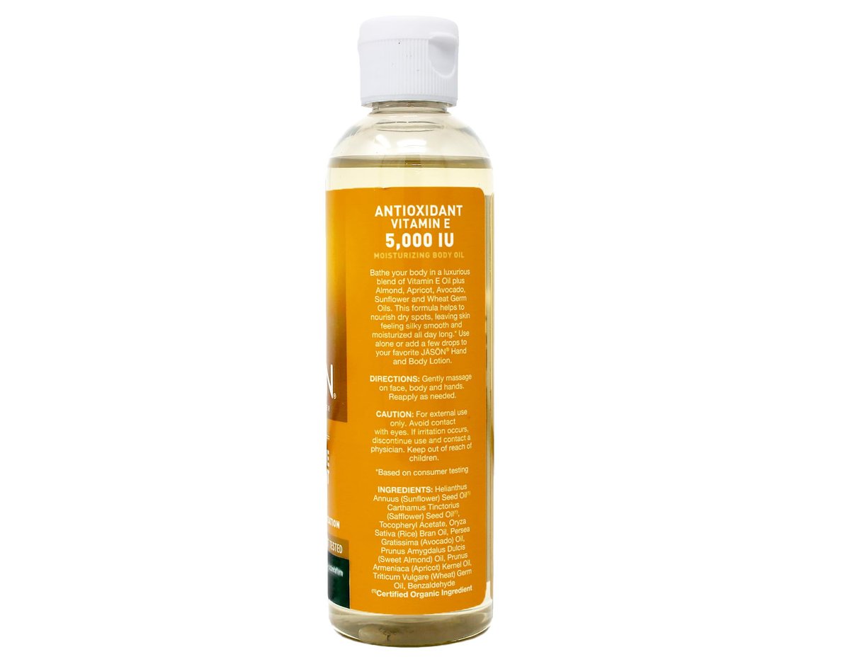 Jason Natural Cosmetics Pure Beauty Oil, 5,000 IU Vitamin E Oil - 4 fl oz (Pack of 2) - görsel 3