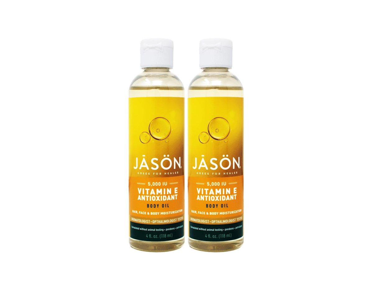 Jason Natural Cosmetics Pure Beauty Oil, 5,000 IU Vitamin E Oil - 4 fl oz (Pack of 2) - görsel 1