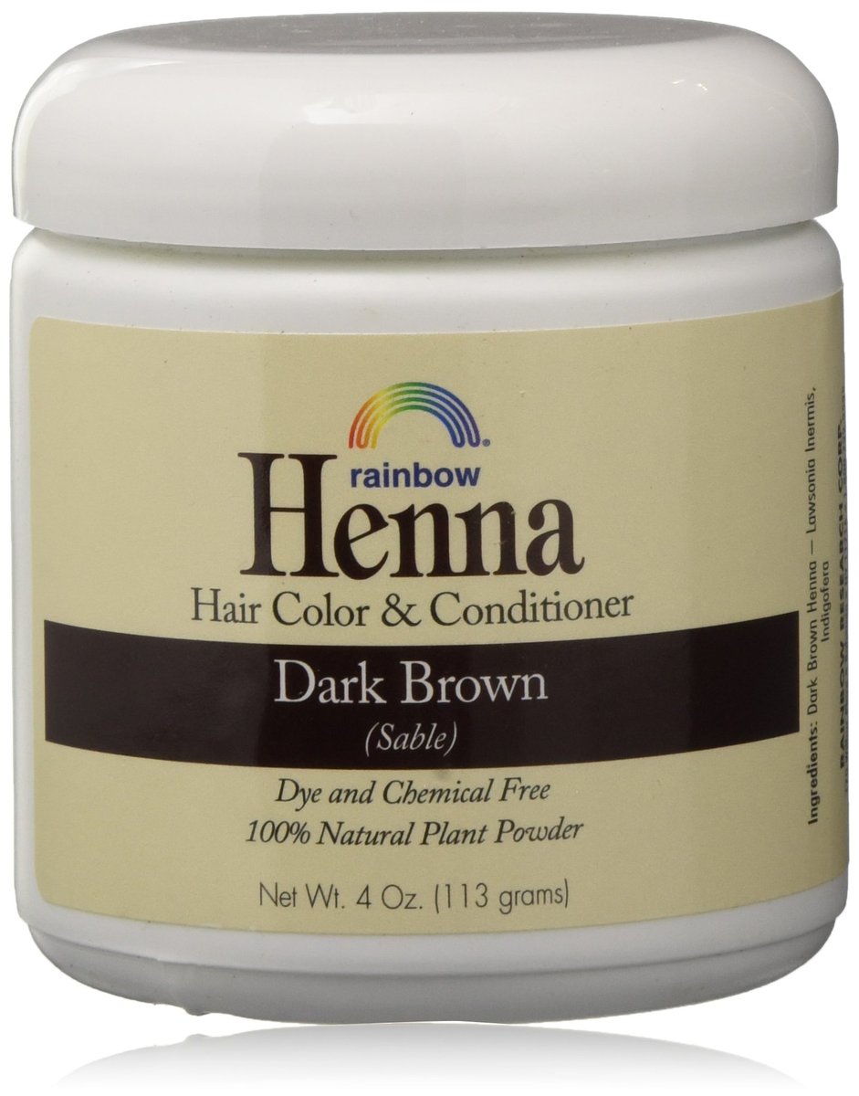 Rainbow Henna Persian Dark Brown Hair Color 4 Oz (2 Pack) - görsel 1