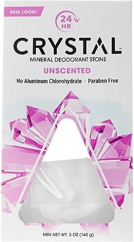 Crystal Essence Natural Deodorant Body Rock – 2 Pack, Unscented, Aluminum-Free Avelisse