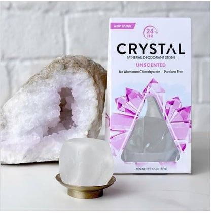 Crystal Essence Natural Deodorant Body Rock – 2 Pack, Unscented, Aluminum-Free Avelisse