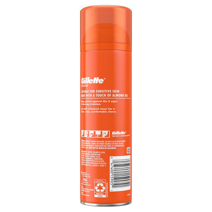 Gillette Fusion5 Ultra Sensitive Shave Gel, 7 oz (Pack of 6) - Soothing Shave for Sensitive Skin Avelisse