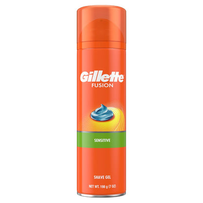 Gillette Fusion5 Ultra Sensitive Shave Gel, 7 oz (Pack of 6) - Soothing Shave for Sensitive Skin Avelisse
