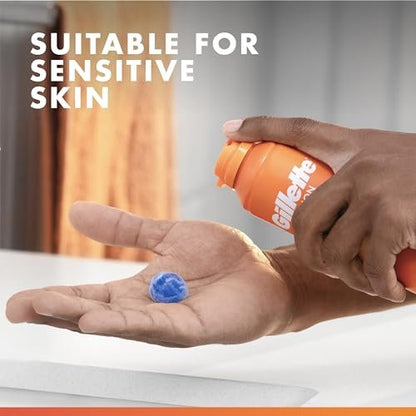 Gillette Fusion5 Ultra Sensitive Shave Gel, 7 oz (Pack of 6) - Soothing Shave for Sensitive Skin Avelisse