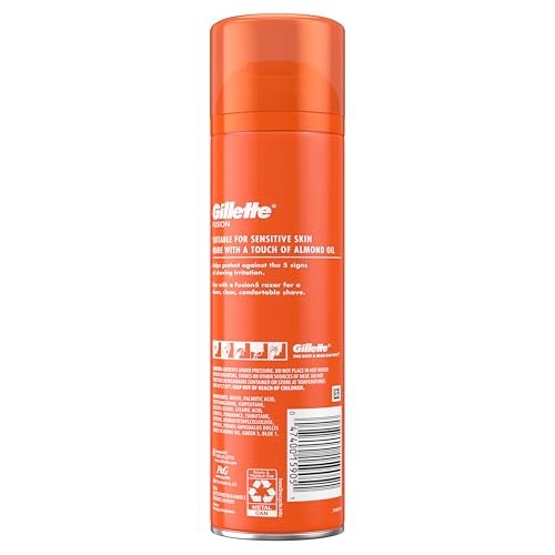 Gillette Fusion5 Ultra Sensitive Shave Gel, 7 oz (Pack of 6) - Soothing Shave for Sensitive Skin Avelisse