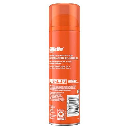 Gillette Fusion5 Ultra Sensitive Shave Gel, 7 oz (Pack of 6) - Soothing Shave for Sensitive Skin Avelisse