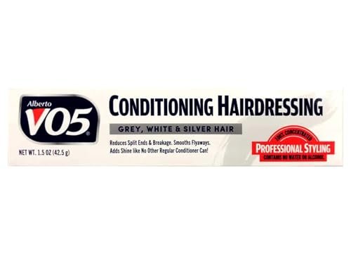 Alberto VO5 Conditioning Hairdressing for Gray, White, Silver & Blonde Hair, 1.5 oz Tubes (Pack of 6) Avelisse