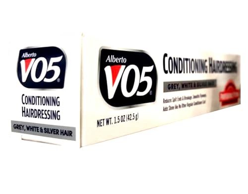 Alberto VO5 Conditioning Hairdressing for Gray, White, Silver & Blonde Hair, 1.5 oz Tubes (Pack of 6) Avelisse