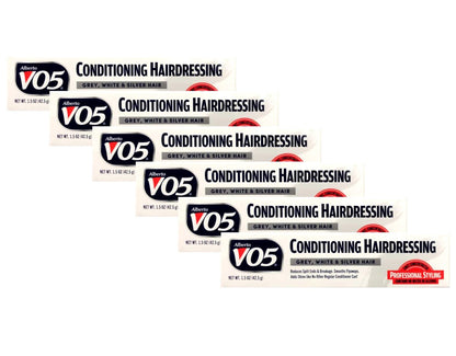 Alberto VO5 Conditioning Hairdressing for Gray, White, Silver & Blonde Hair, 1.5 oz Tubes (Pack of 6) Avelisse