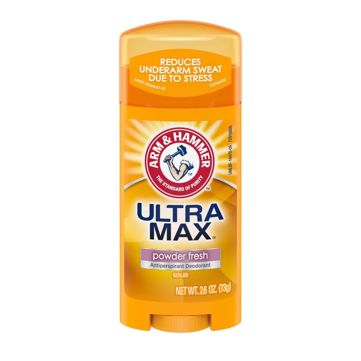 Arm & Hammer Ultra Max Antiperspirant Deodorant, Powder Fresh, Solid, 2.6 oz (Pack of 6) Avelisse