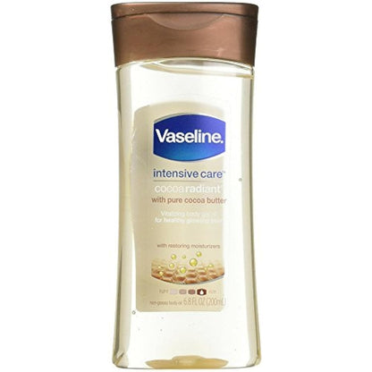 Vaseline Intensive Care Body Gel Oil, Cocoa Radiant, 6.8 oz Avelisse
