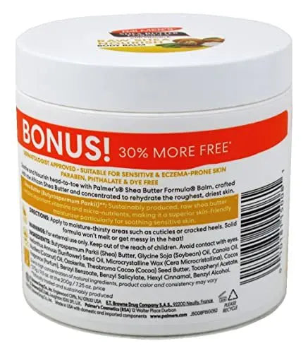 Palmer's Shea Formula Raw Shea Balm - 9.5 oz Intensive Moisturizer for Dry Skin Avelisse