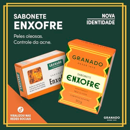 Granado Sulfur Soap - Sabonete Enxofre 90g for Clearer, Healthier Skin
