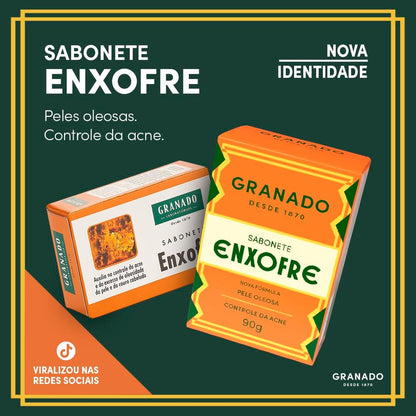 Granado Sulfur Soap - Sabonete Enxofre 90g for Clearer, Healthier Skin