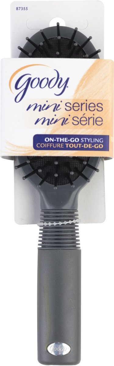 Goody So Mini Cushion Hair Brush - Pack of 3, Small Rubber Cushion Brushes for On-the-Go Styling - görsel 1
