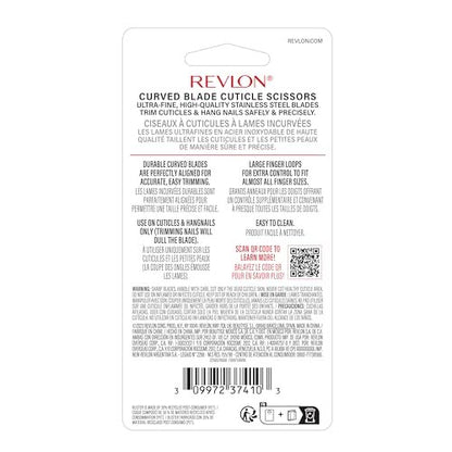 Revlon Cuticle Scissors – Ultra-Fine Stainless Steel Curved Blade for Neat Cuticles & Hangnail Trimming – Safe Nail Care Tool, Silver, 1 Count Avelisse