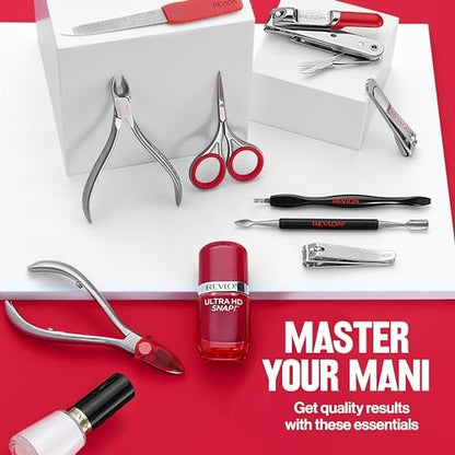 Revlon Cuticle Scissors – Ultra-Fine Stainless Steel Curved Blade for Neat Cuticles & Hangnail Trimming – Safe Nail Care Tool, Silver, 1 Count Avelisse
