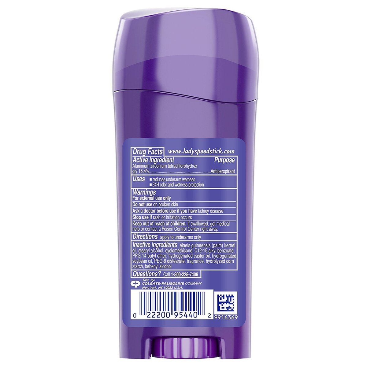 Lady Speed Stick Invisible Dry Antiperspirant Deodorant, Powder Fresh - 2.3 oz (6-Pack) Avelisse