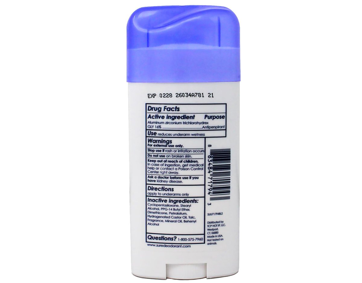 Sure Original Solid Unscented Antiperspirant & Deodorant, 2.7 oz Avelisse