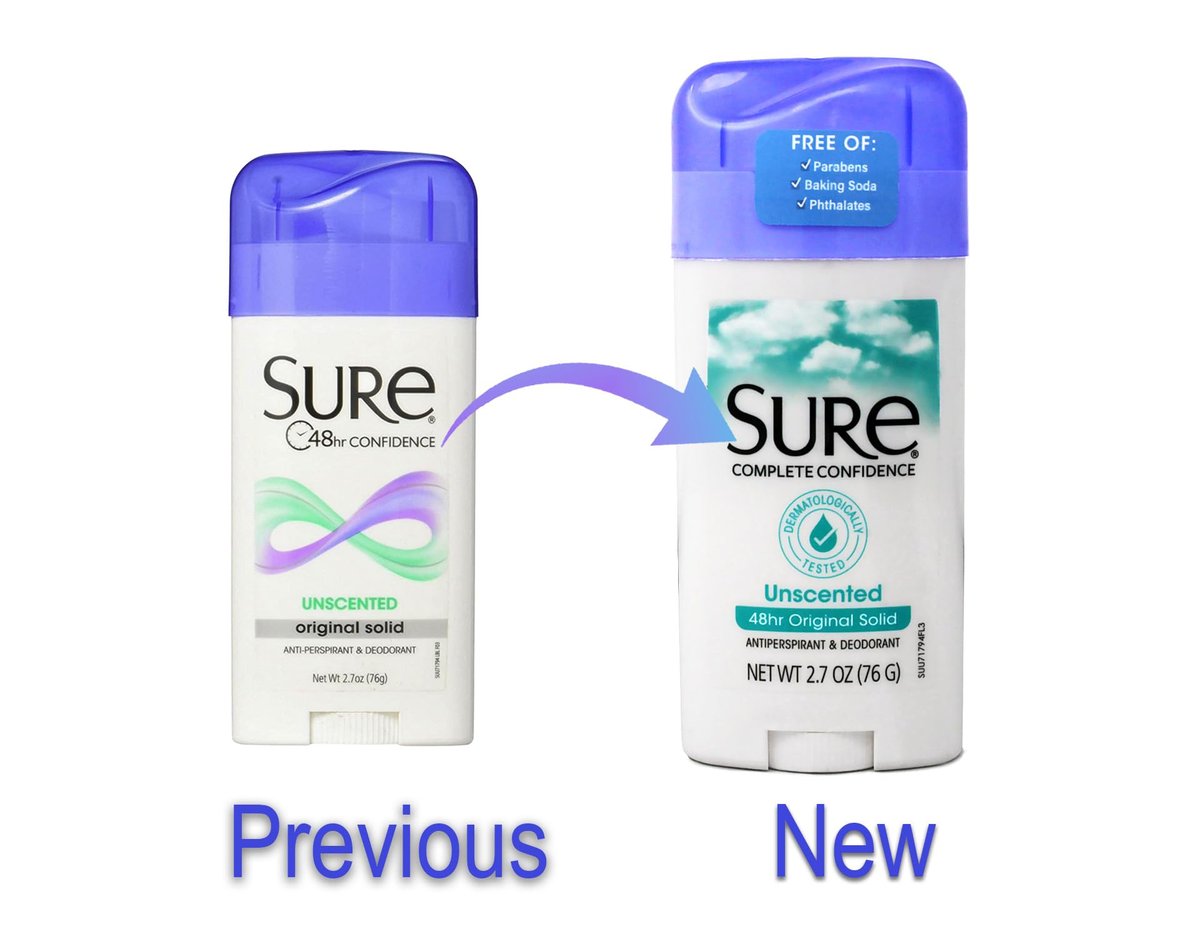 Sure Original Solid Unscented Antiperspirant & Deodorant, 2.7 oz Avelisse