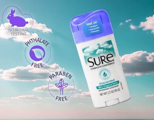 Sure Original Solid Unscented Antiperspirant & Deodorant, 2.7 oz Avelisse