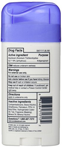 Sure Invisible Solid Anti-Perspirant and Deodorant, Unscented, 2.6 oz (Pack of 6) - görsel 3