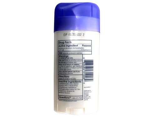 Sure Anti-Perspirant & Deodorant Invisible Solid Fresh & Cool, 2.6 oz (Pack of 6) Avelisse