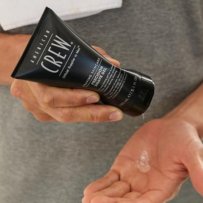 American Crew Precision Shave Gel - 5.1 oz | Professional Shaving Gel for Men