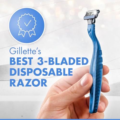 Gillette Mach3 Men's Disposable Razors, 3 Count – Precision Shaving for a Smooth, Clean Look - görsel 14