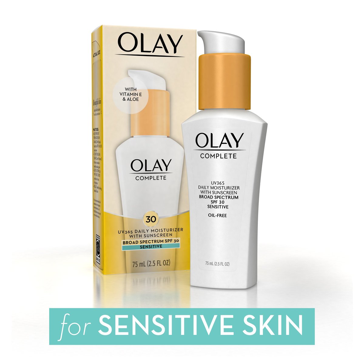Olay Complete All Day Moisturizer with Sunscreen SPF 30, Fragrance-Free for Sensitive Skin, 2.5 oz, 2 Pack - görsel 3