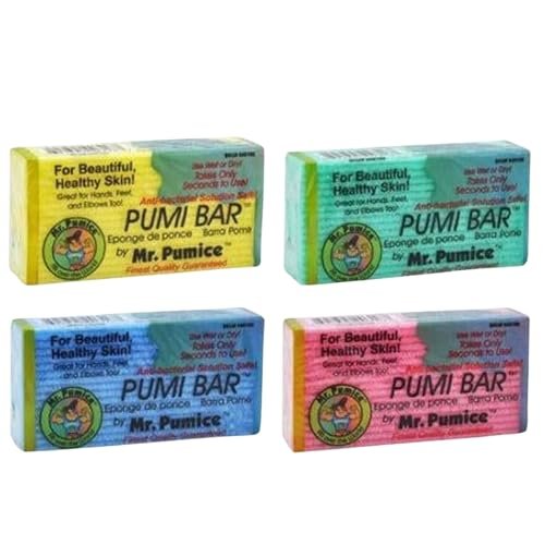 Mr. Pumice Callus Remover PUMI Bar – Medium Grit Pumice Stone for Feet & Heels, 4-Pack (Assorted Colors) - görsel 2