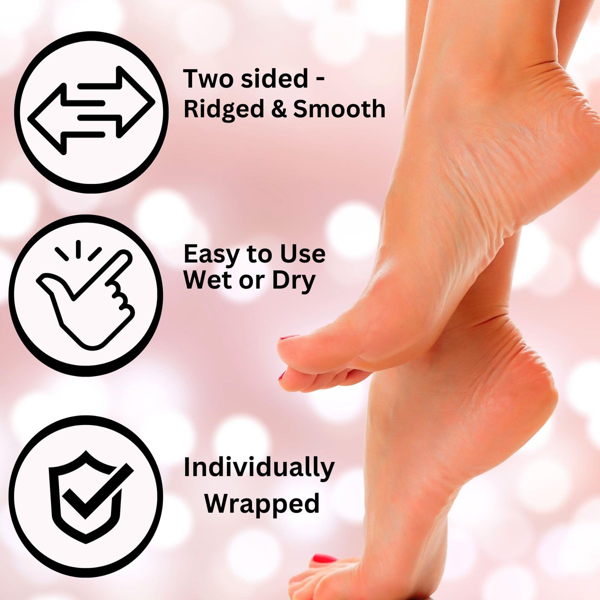 Mr. Pumice Callus Remover PUMI Bar – Medium Grit Pumice Stone for Feet & Heels, 4-Pack (Assorted Colors) - görsel 7