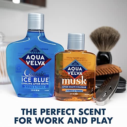Aqua Velva Musk After Shave Lotion, 3.5 oz - Classic Scent for Sensitive Skin - görsel 5