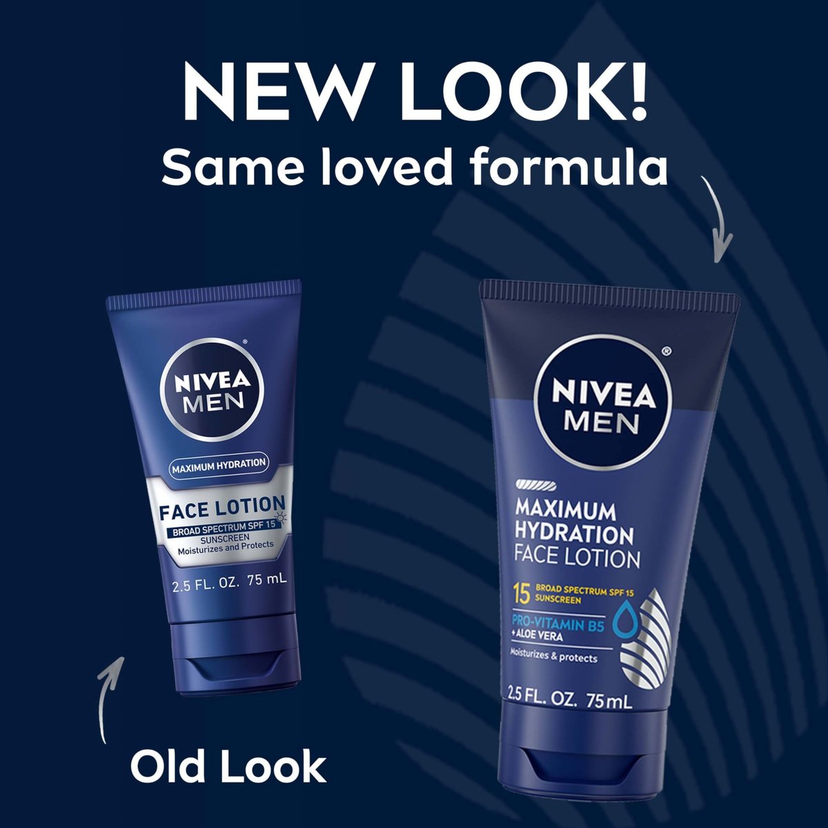 NIVEA MEN Maximum Hydration Face Lotion SPF 15 - 4 Pack of 2.5 Fl Oz Tubes Avelisse