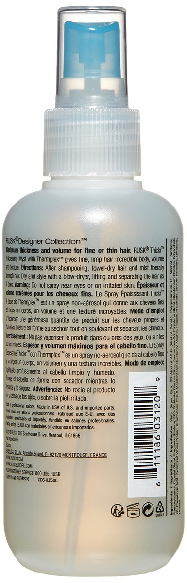 RUSK Thickr Thickening Myst Spray - 6 Fl Oz | Volumizing Hair Spray for Fine Hair - görsel 3